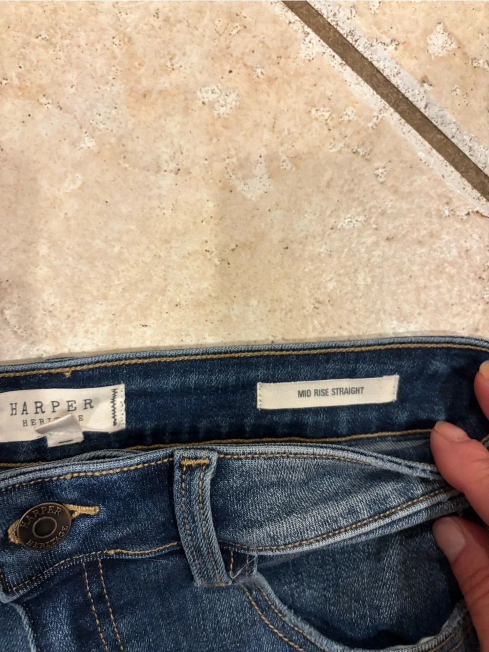 Harper heritage mid rise straight Jean